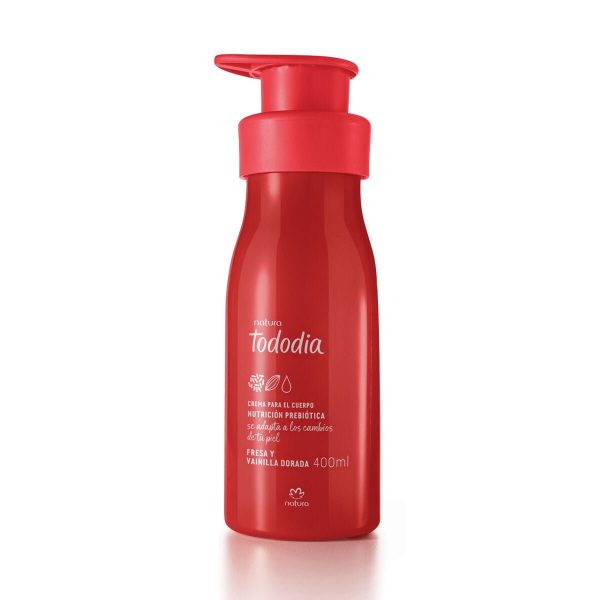 Hidratante Corporal Tododia Fresa y vainilla Dorada 400ml