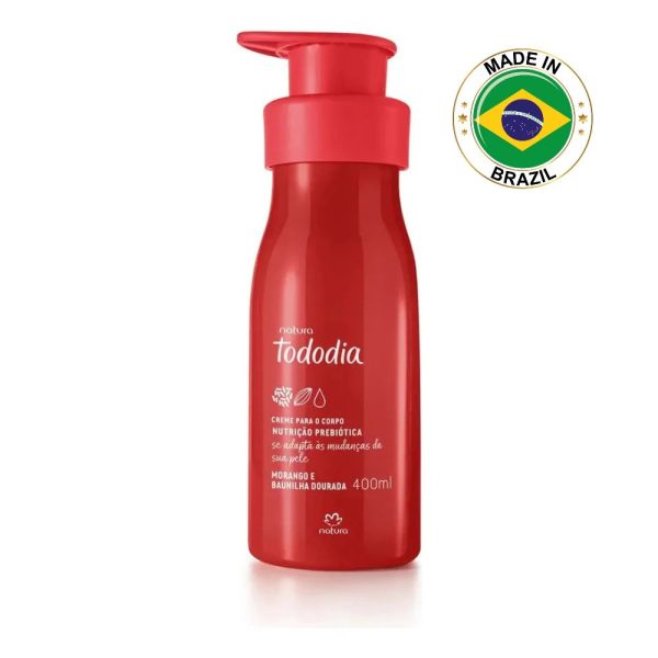 Hidratante Corporal Tododia Fresa y vainilla Dorada 400ml