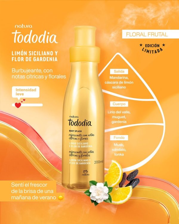 Splash Tododia Limón siciliano y gardenia 200ml