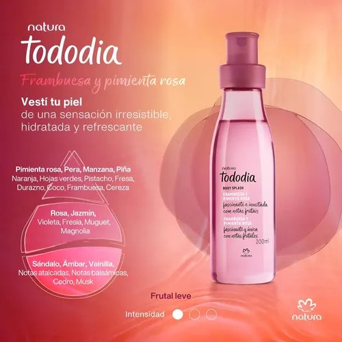 Splash Tododia Frambuesa y Pimienta Rosa 200ml